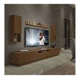 Decoraktiv Trendstyle Naturel Ceviz 270das Slm Tv Ünitesi Tv Sehpası