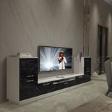 Decoraktiv Trendstyle On2 MDF TV Sehpa Ünitesi - Beyaz Siyah Mermer
