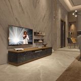 Decoraktiv Trio 4s Mdf Tv Ünitesi Tv Sehpası - Pera Siyah Mermer