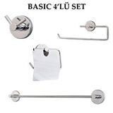 Decordem Banora Basic Krom 4'lü Lux Banyo Seti