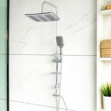 Decordem Banora Deluxe Izgara Duş Sistemi, 2 Fonksiyon El Duşu Takımı, Paslanmaz Çelik, Standart Sabunluk, Krom