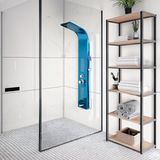 Decordem Banora Infinity Lux Masaj Etkili Duş Paneli, 5 Fonksiyonlu, Paslanmaz Çelik, Tepe Duş, Şelale Sistem, Mavi
