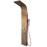 Decordem Banora Infinity Lux Masaj Etkili Duş Paneli, 5 Fonksiyonlu, Paslanmaz Çelik, Tepe Duş, Şelale Sistem, Rose Gold