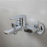 Decordem Banora Rauline, Krom Banyo Bataryası, Paslanmaz Pirinç Gövde, Su Tasarruflu Duvar Tipi Musluk
