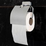 decordem evinizi gülümsetin Banora Infinity Premium Kapaklı Tuvalet Kağıtlığı, Pirinç Paslanmaz, Krom