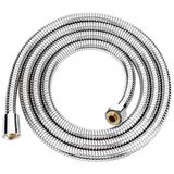 decordem evinizi gülümsetin Banora Spiral Duş Başlığı Hortumu, Paslanmaz, Esnek, G1/2" İçin Uygun Standart Bağlantı, 150 cm, Krom