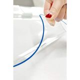 Decorekor 1.4 mm Net Kalınlık Şeffaf Kalın Pvc Masa Koruyucu Mika Masa Örtüsü - 90 x 170 cm