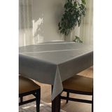 Decorekor astarlı Elyaf Tabanlı Silinebilir Hijyenik Muşamba Pvc Masa Örtüsü 50.e - Gri - 140 x 300 cm