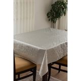 Decorekor astarlı Elyaf Tabanlı Silinebilir Hijyenik Muşamba Pvc Masa Örtüsü 514-53 - Gri - 140 x 260 cm