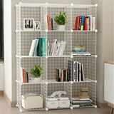 DECORELAX 12 Bölmeli Tel Küp Çok Amaçlı Organizer Raf Beyaz 33cm Mutfak, Oyuncak, Kiler, Depolama Rafı
