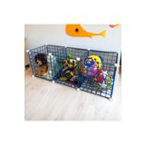 DECORELAX 3 Bölmeli Tel Küp Çok Amaçlı Organizer Raf Mavi 33cm Mutfak, Oyuncak, Kiler, Depolama Rafı