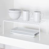 Decorelax Metal Tel Organizer Dolap Depolama Rafı 2'lı Set 22 x 40 cm Modern Beyaz Fonksiyonel