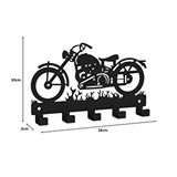 DECORELAX Motosiklet Temali Metal Anahtarlik Siyah Siyah