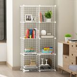 DECORELAX Tel Küp Çok Amaçlı Organizer Raf Beyaz 33cm Mutfak, Oyuncak, Kiler, Depolama Rafı (Beyaz, 8'li)