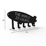DECORELAX The World Is Your's Metal Anahtarlik Siyah Siyah