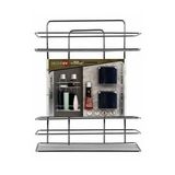 Decorev DC-4790 Dekoratif Paslanmaz Krom İki Katlı Banyo Köşeliği