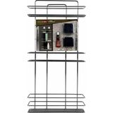 Decorev Dekoratif Paslanmaz Krom İki Katlı Şampuanlık Banyo Köşeliği DC-4791
