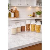 Decorev Erzak Saklama Kabı 900ML - 1300 ml 6lı Set - Şeffaf