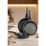 decorev Lüx Granit 3'lü Döküm Tava Sahan Seti 20/24/28 Cm