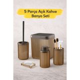 decorev Modern Tasarımlı 5 Parça Banyo Aksesuar Seti DC-6791