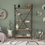Decorfers Lıvre 90 Kitaplık Siyah/ceviz