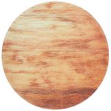 Decorita 10001505013 Ahşap Görünümlü Cam Kesme Tahtası, Çap 32cm