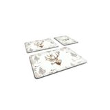Decorita 3'lü Takım Cervus Deer | Cam Kesme Tahtası - Cam Kesme Tablası