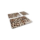 Decorita 3'lü Takım Leopar Desenli | Cam Kesme Tahtası - Cam Kesme Tablası