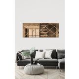 Decorita Ayna - Bronz Ayna - Baklava Desenli Ayna - 130cm X 50cm