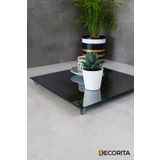 Decorita Ayna Sunum Tepsisi | Füme Ayna | Söz-Nişan Tepsisi | Kare Ayna | 30cm x 30cm