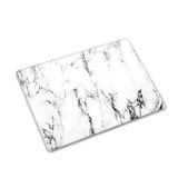 Decorita Beyaz Mermer Görünümlü Cam Kesme Tahtası 30 x 40 CM