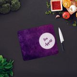 Decorita Bon Appetit | Mor Doku | Cam Kesme Tahtası - Cam Kesme Tablası | 29cm x 34cm