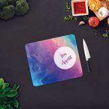 Decorita Bon Appetit | Renkli Tuval | Cam Kesme Tahtası - Cam Kesme Tablası | 29cm x 34cm - Mor - İris