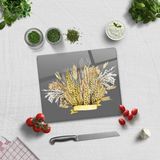 Decorita Buğday Demeti | Cam Kesme Tahtası - Cam Kesme Tablası | - 29 x 34 cm