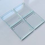 Decorita Cam Bardak Altlığı | 4'lü Takım Saydam | 10cm X 10cm