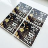 Decorita Cam Bardak Altlığı | Always Good Idea | 4'lü Takım | 10CM x 10CM - 4 Adet