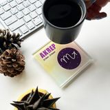 Decorita Cam Bardak Altlığı Burçlar - Akrep Burcu 4'lü Takım 10 x 10 cm