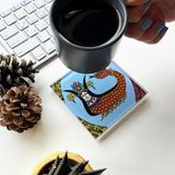 Decorita Cam Bardak Altlığı Klasik Şahmeran 4'lü Takım 10 x 10 cm