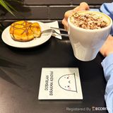 Decorita Cam Bardak Altlığı | Komik Sözler Serisi | Bırakma Kendini | 4'lü Takım | 10CM x 10CM - Beyaz