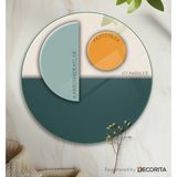 Decorita Cam Diyet Tabağı | Cam Sunum Tabağı | Porsiyon Tabağı - Besin Ayrımı | ÇAP32CM - Yeşil