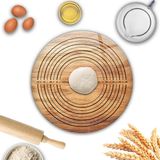 Decorita | Cam Hamur Açma Matı | Ahşap Görünümlü | Çap40cm - 1 Adet