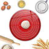 Decorita | Cam Hamur Açma Matı | Kırmızı Doku | Çap40 Cm