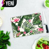 Decorıta Cam Kesme Tahtası| Botanik Desen