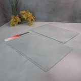 Decorita Cam Kesme Tahtası - Cam Kesme Tablası | 2'li Takım Saydam | 20cm x 30cm