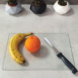 Decorita Cam Kesme Tahtası - Cam Kesme Tablası | Buzlu Cam | - 20 x 30 cm