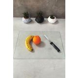 Decorita Cam Kesme Tahtası - Cam Kesme Tablası | Buzlu Cam | 30cm X 40cm