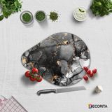 Decorita Cam Kesme Tahtası - Cam Kesme Tablası | Damla Serisi - 4 | 28 cm x 36 cm - Gri - 28 cm x36 cm