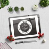 Decorita Cam Kesme Tahtası - Cam Kesme Tablası | Good Food - Siyah Fon | 30 cm x 40 cm - Siyah - Beyaz - 30cm x 40cm