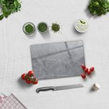 Decorita Cam Kesme Tahtası - Cam Kesme Tablası | Gri Mermer Görünümlü - 20 x 30 cm