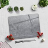 Decorita Cam Kesme Tahtası - Cam Kesme Tablası | Gri Mermer Görünümlü - 30 x 40 cm